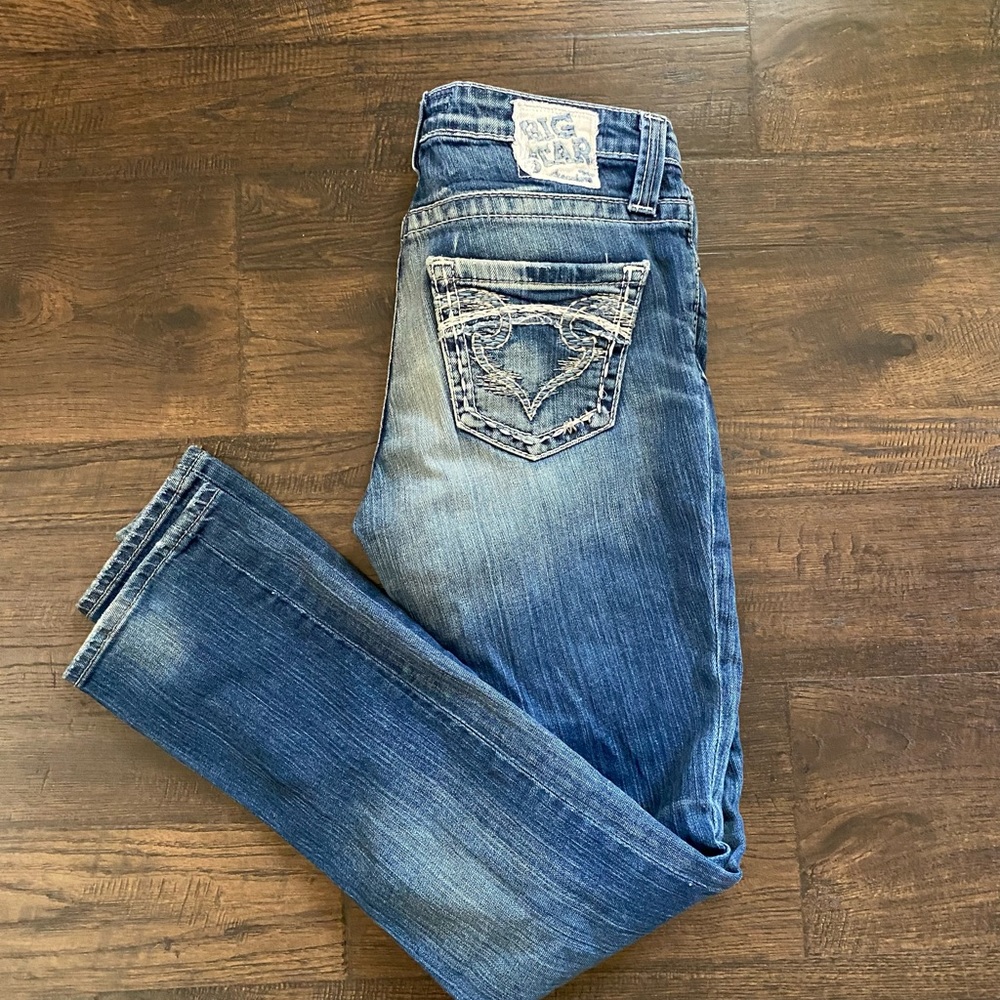 Big star mid rise straight leg jeans